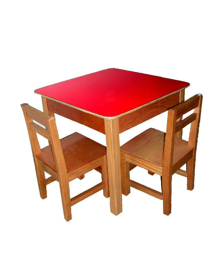 Mesa Kinder 70x70 Roja
