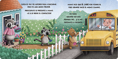 Libro Luna Azul-Creciendo. Mi Primer día de Escuela