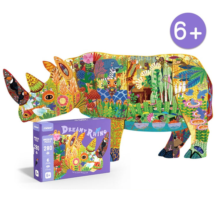 Puzzle Irregular Rinoceronte de Sueño