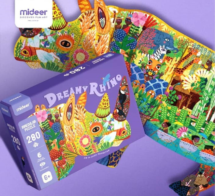 Puzzle Irregular Rinoceronte de Sueño
