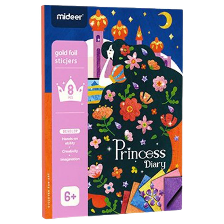 Stickers Laminas de Oro Princesa