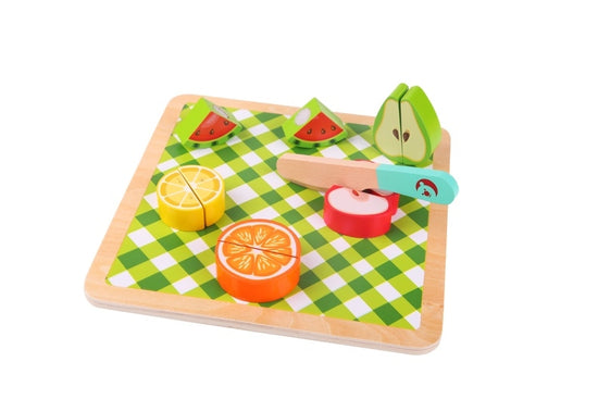 Encaje frutas para cortar
