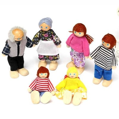 Familia 6 Integrantes Madera