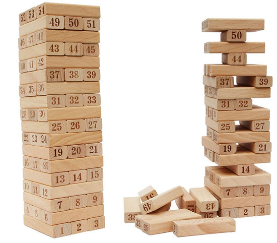 JENGA NUMÉRICA DE MADERA 