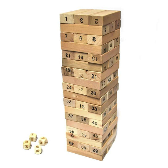 JENGA NUMÉRICA DE MADERA 