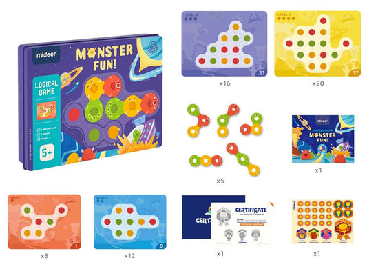 Juego Magnético de Lógica Diversión Monstruosa