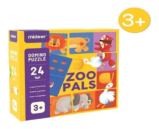 Puzzle Domino Animales Zoológico