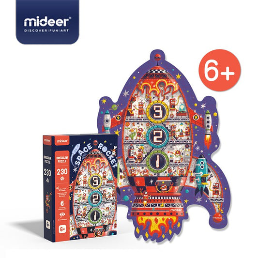 Puzzle Irregular Cohete Espacial