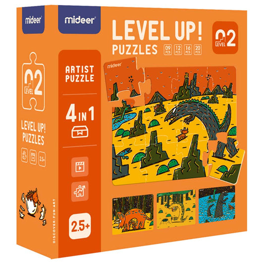Puzzle Level Up Artista 4 en 1 Nivel 02