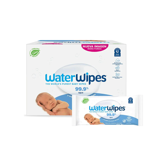 Waterwipes- Caja 12 Paquetes Toallas Húmedas 720 Unidades